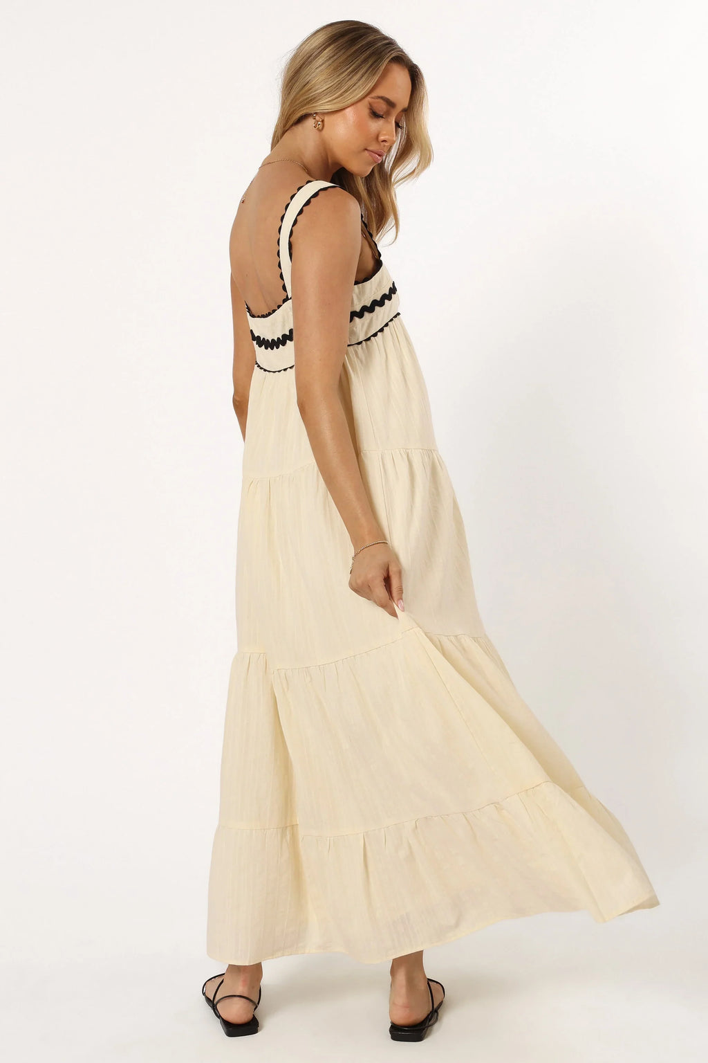 Robe midi Monroe - Crème
