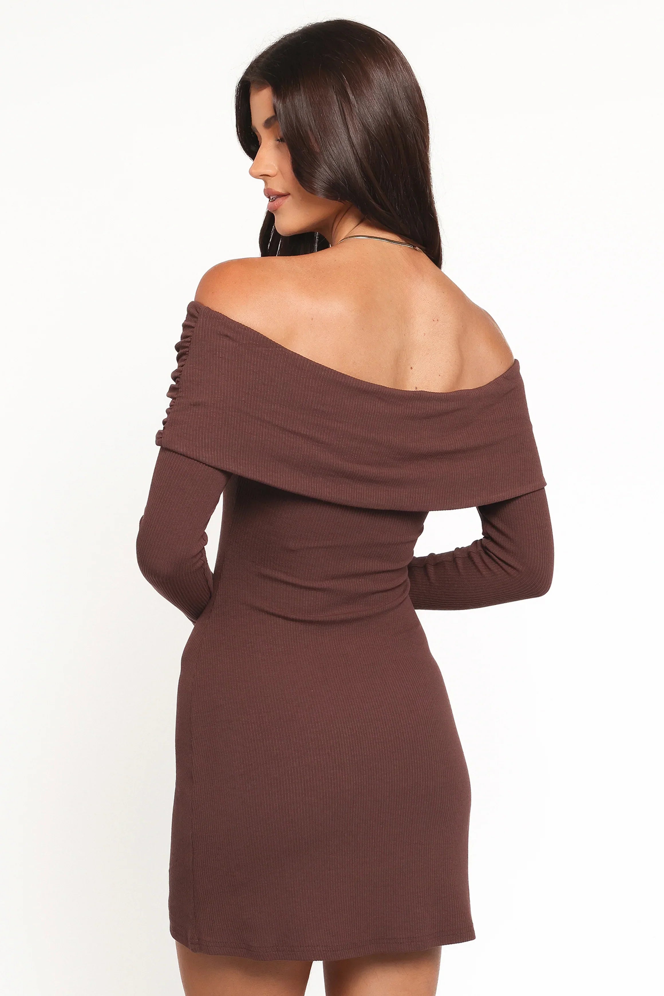 Robe Courte Danica - Marron Chocolat