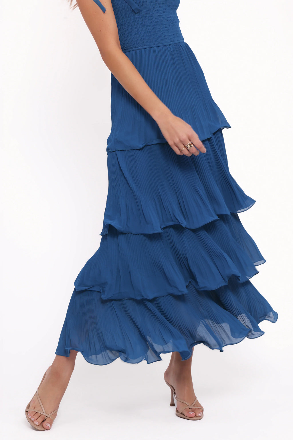 Robe longue Alira – Marine