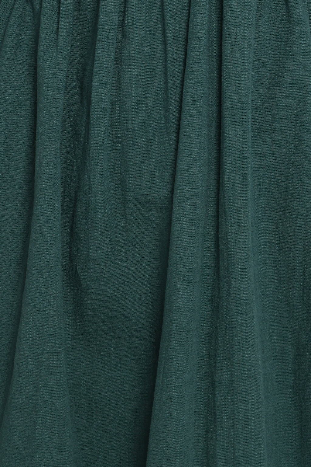 Robe longue Sullivan à manches bouffantes - Vert forêt