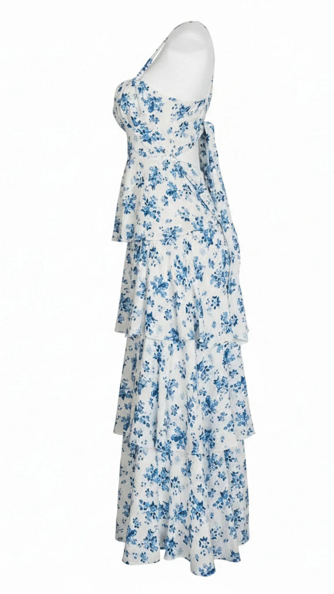 Luciana Tiered Floral Midi Dress
