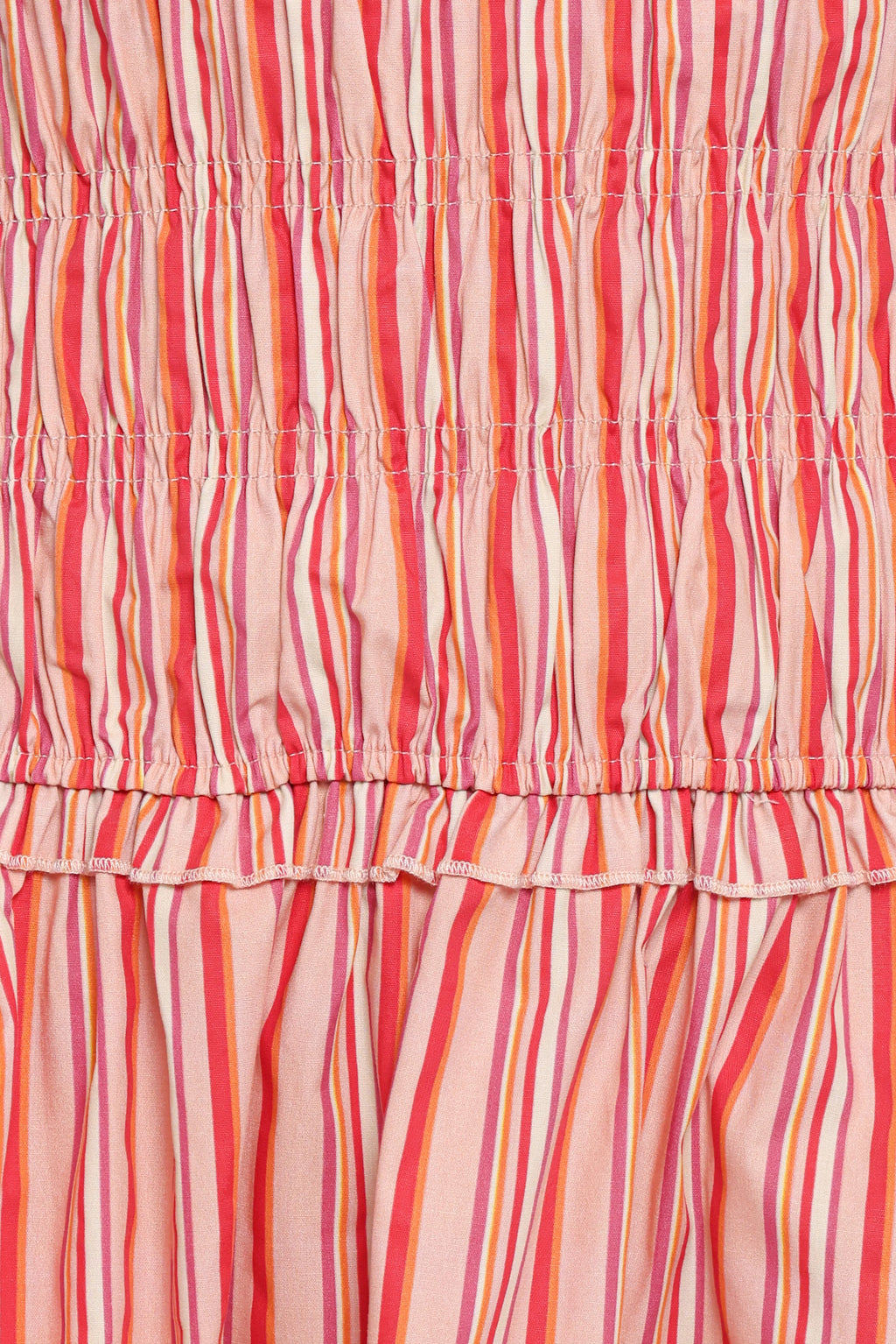 Leabrook Mini Dress - Peach Stripe