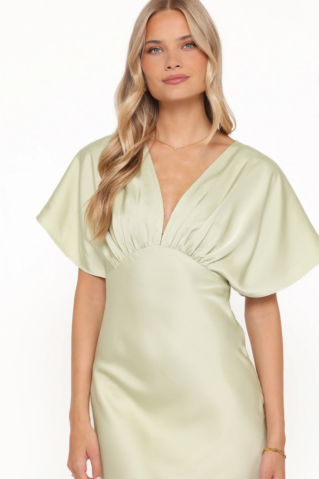 Robe longue Ricki - Vert sauge