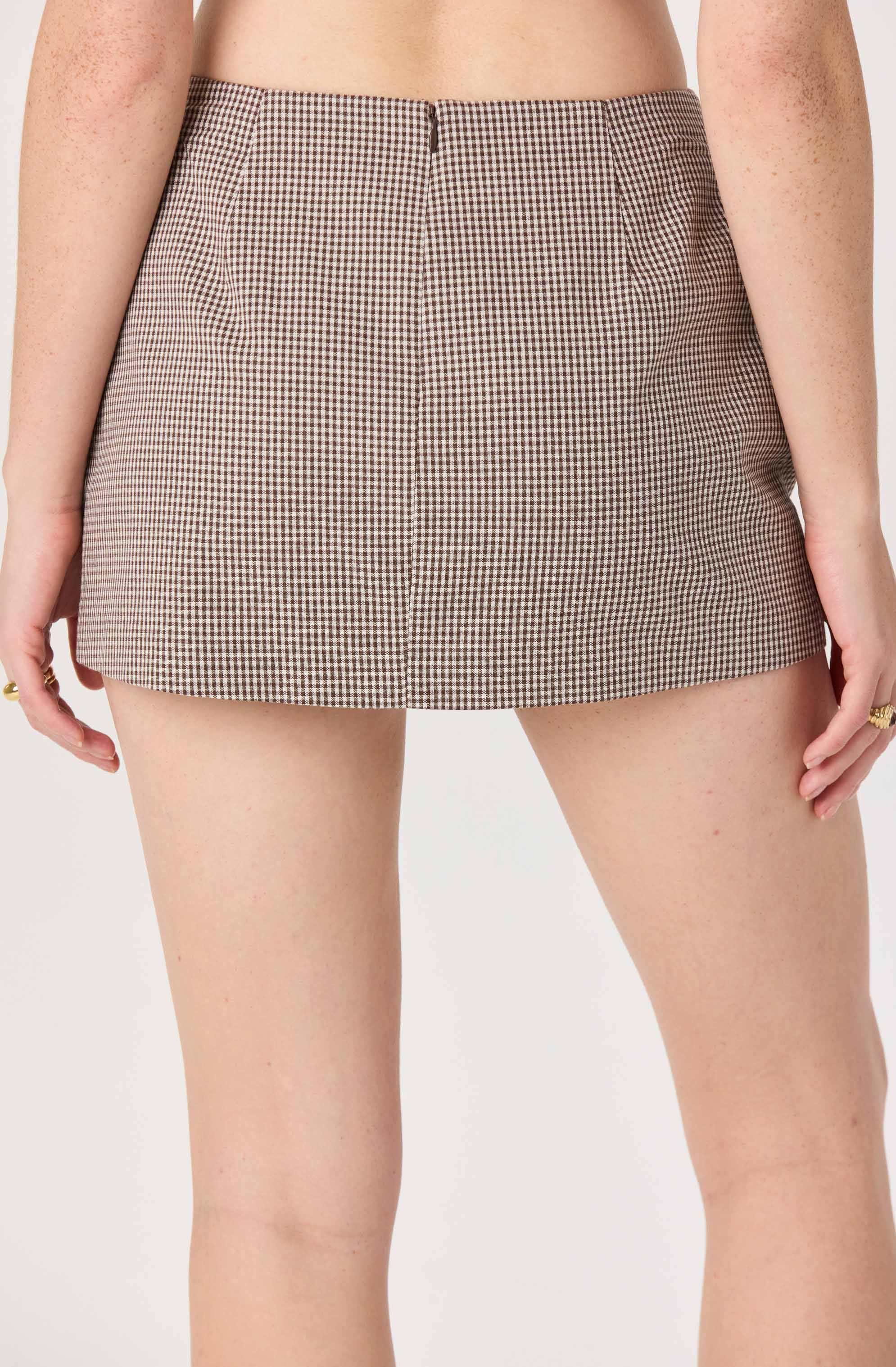 Pini Gingham Mini Skort