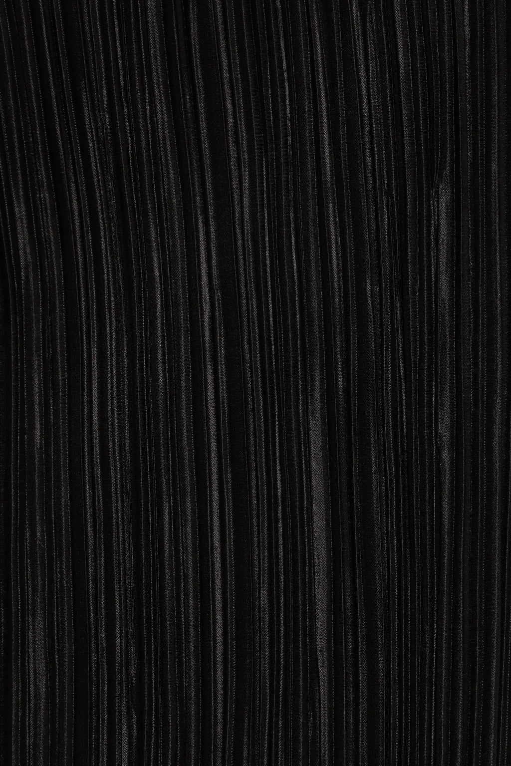 Robe longue dos nu plissée Melody - Noire