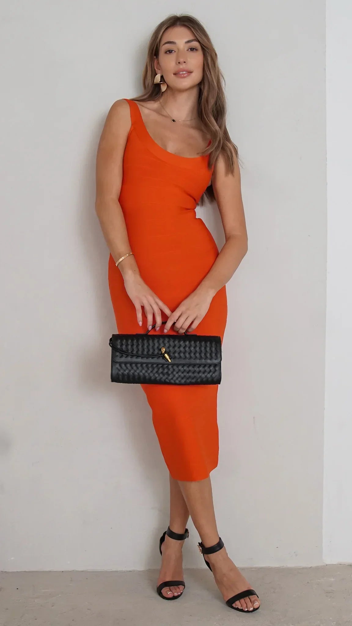 Robe midi sans manches Valentina