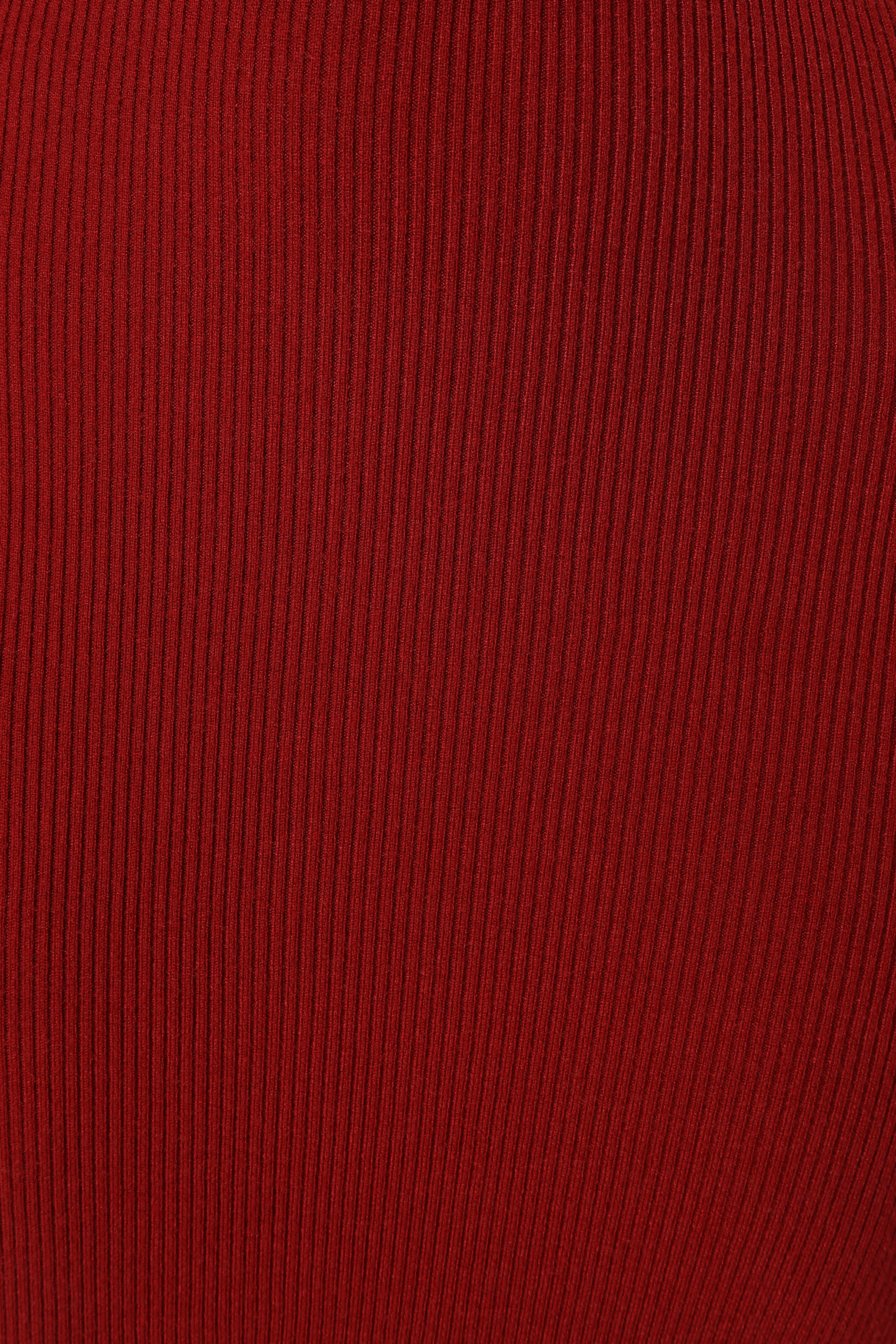 Robe midi manches longues Jonah - Dahlia rouge