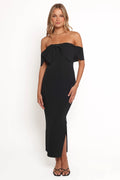 Robe mi-longue Venus - Noir