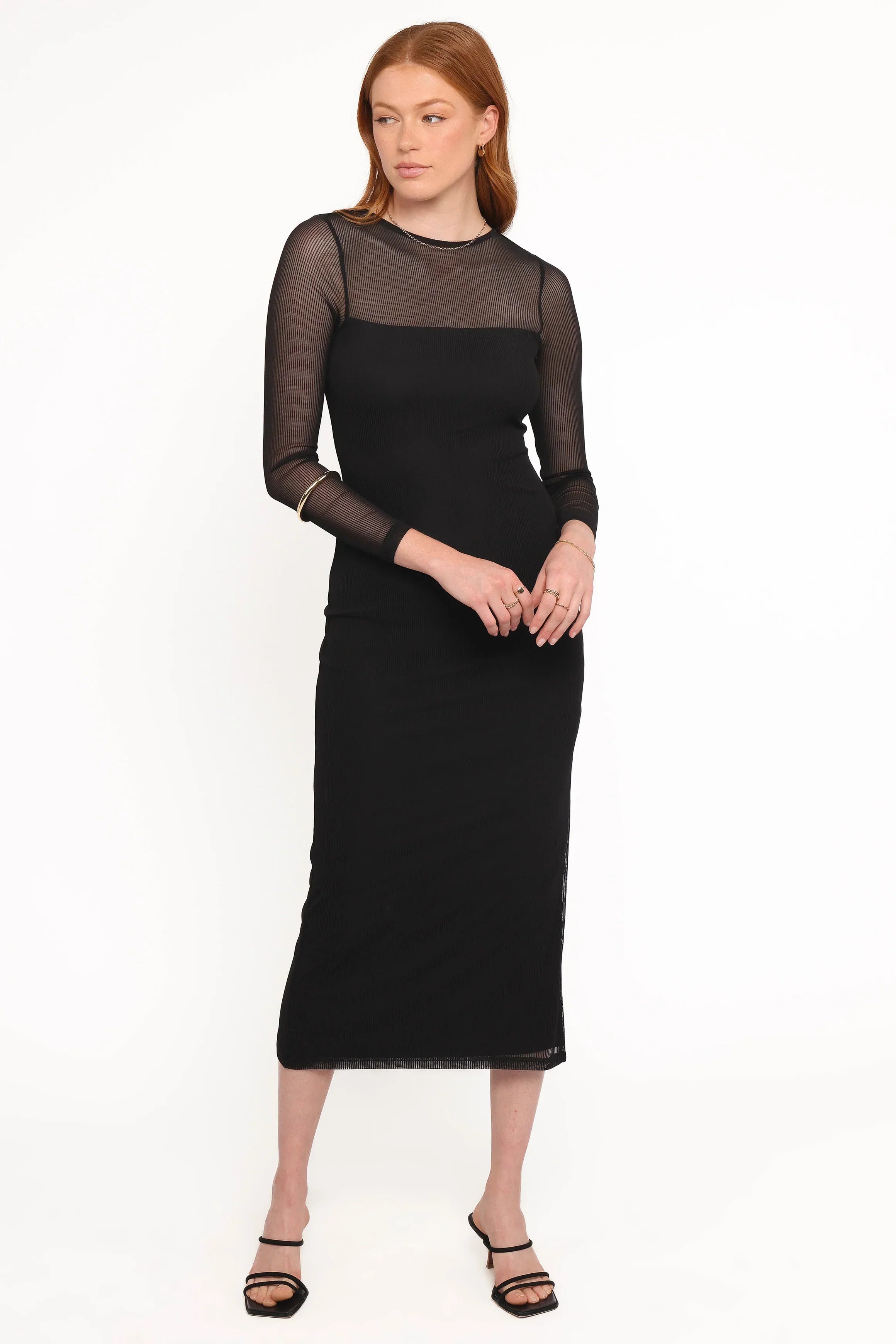 Robe Famille Midi - Noir