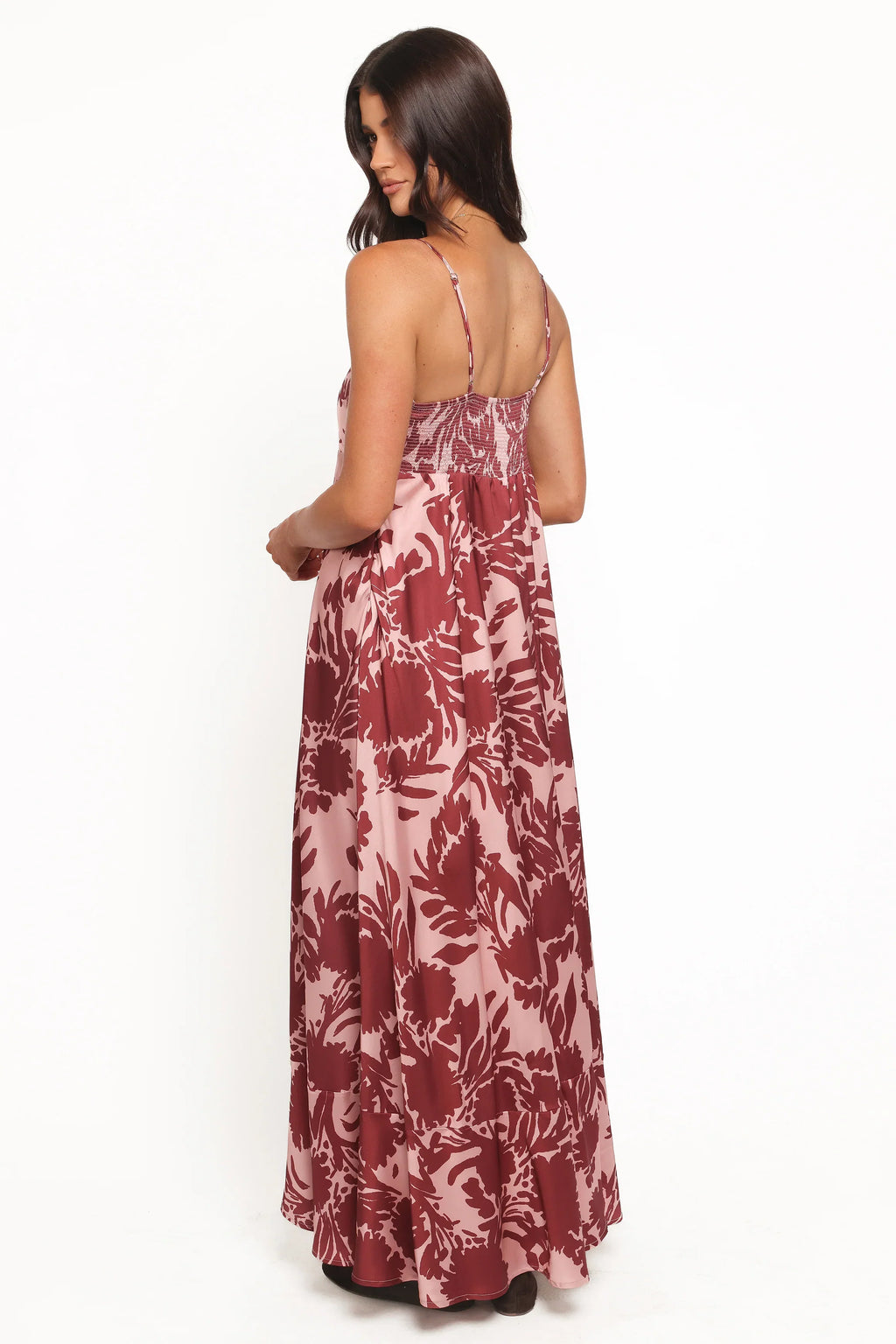 Robe longue Elanor - Bordeaux pâle