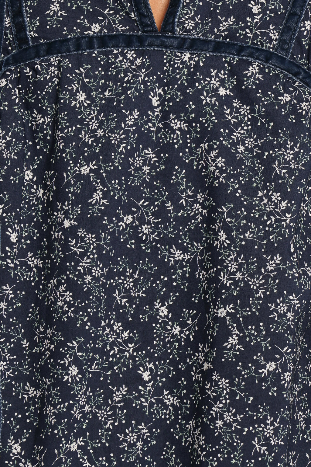 Robe Courte Brooklyn - Imprimé Floral Bleu