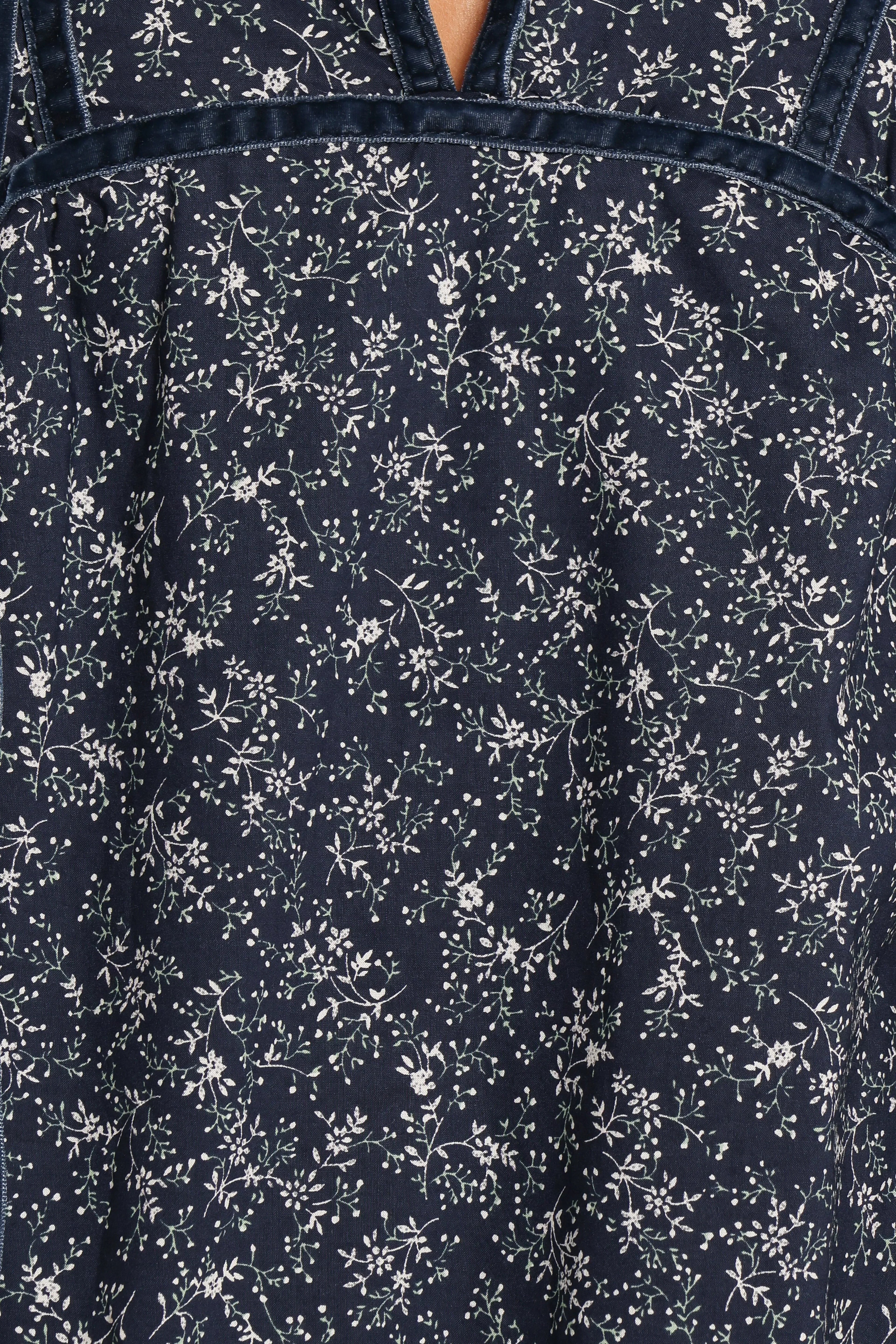 Robe Courte Brooklyn - Imprimé Floral Bleu
