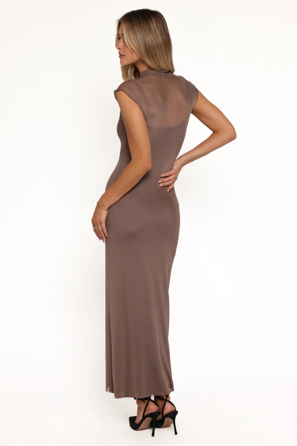 Robe midi Charice - Marron
