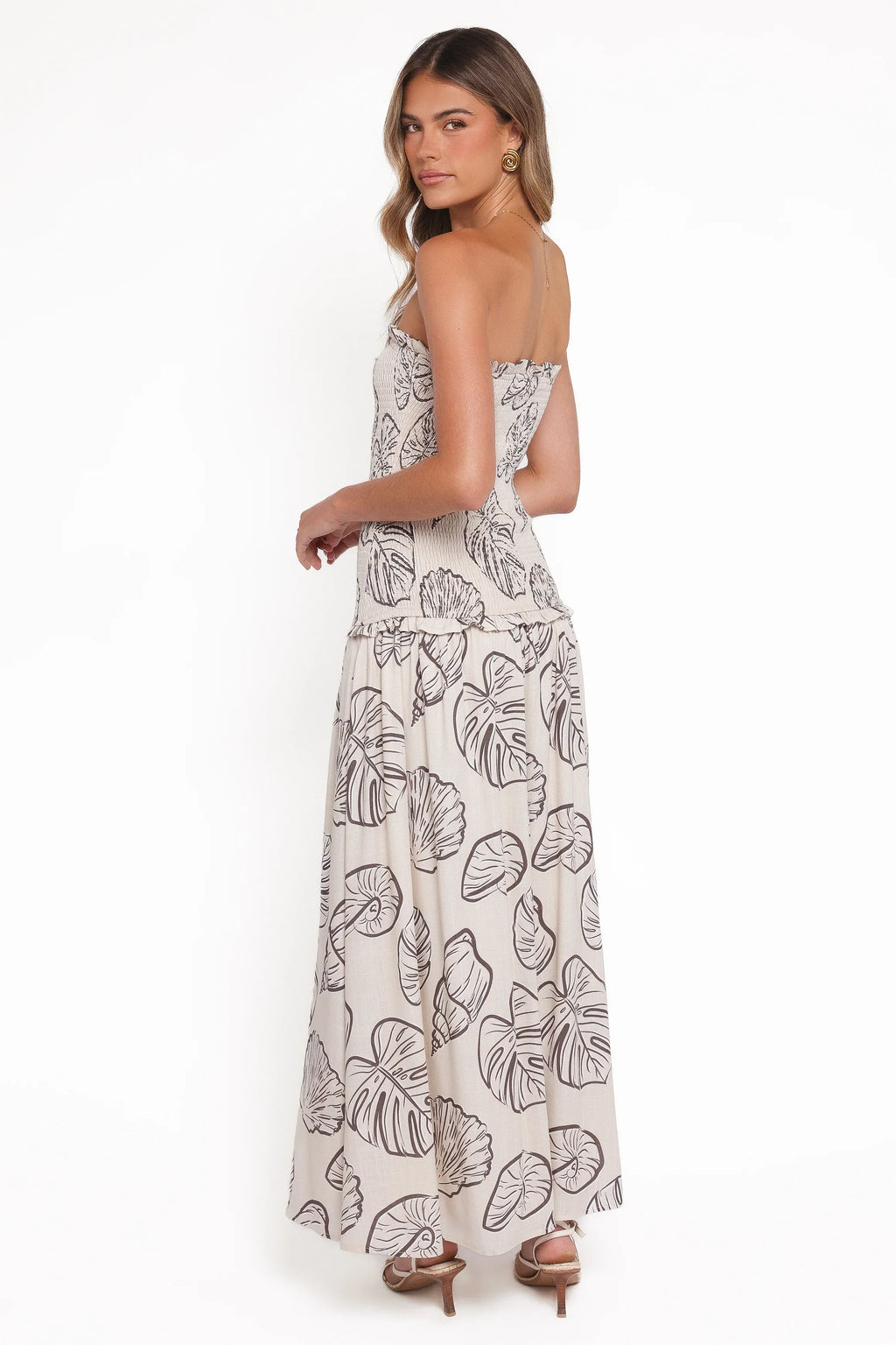 Robe longue Parkway – Coquillages Crème