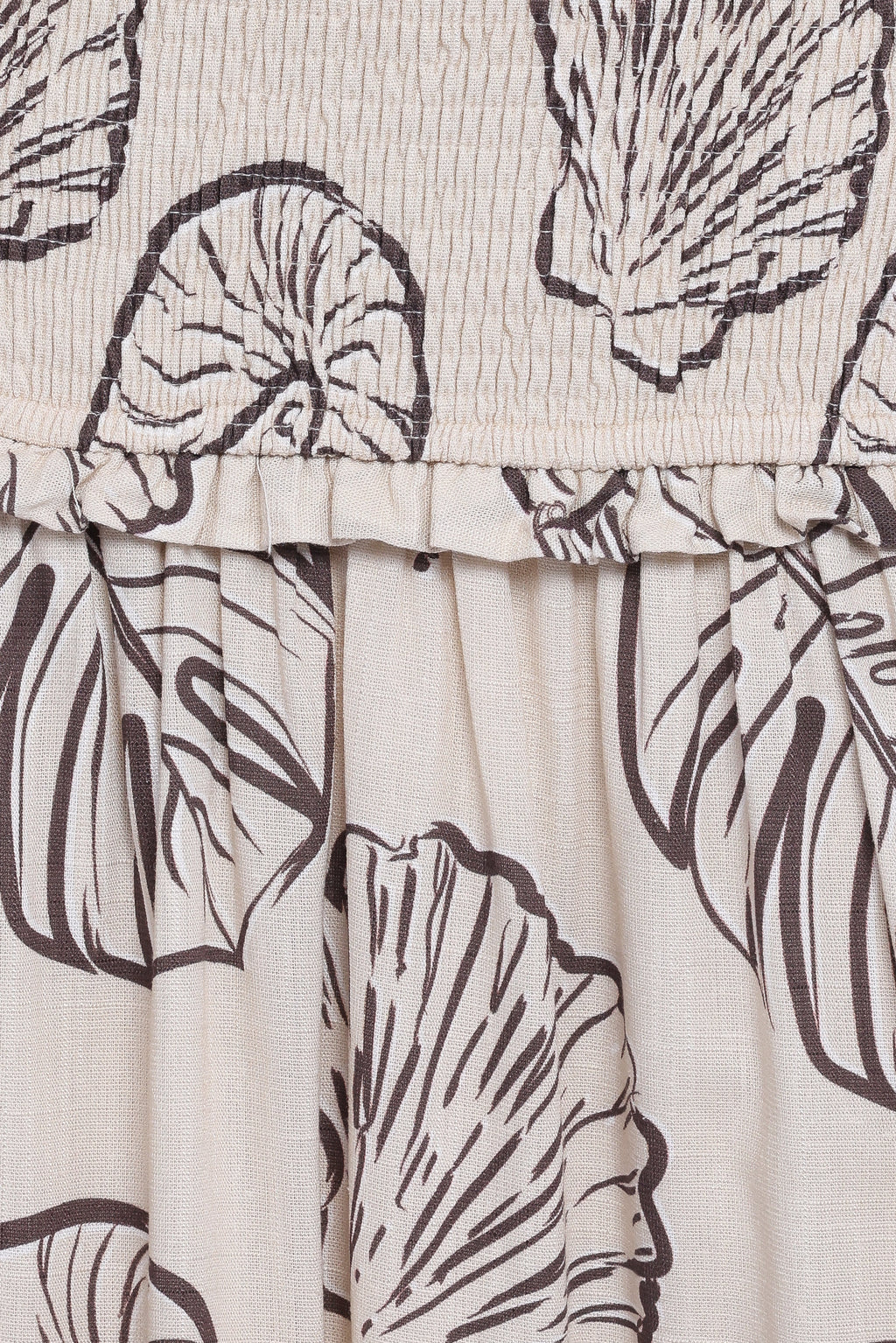 Robe longue Parkway – Coquillages Crème