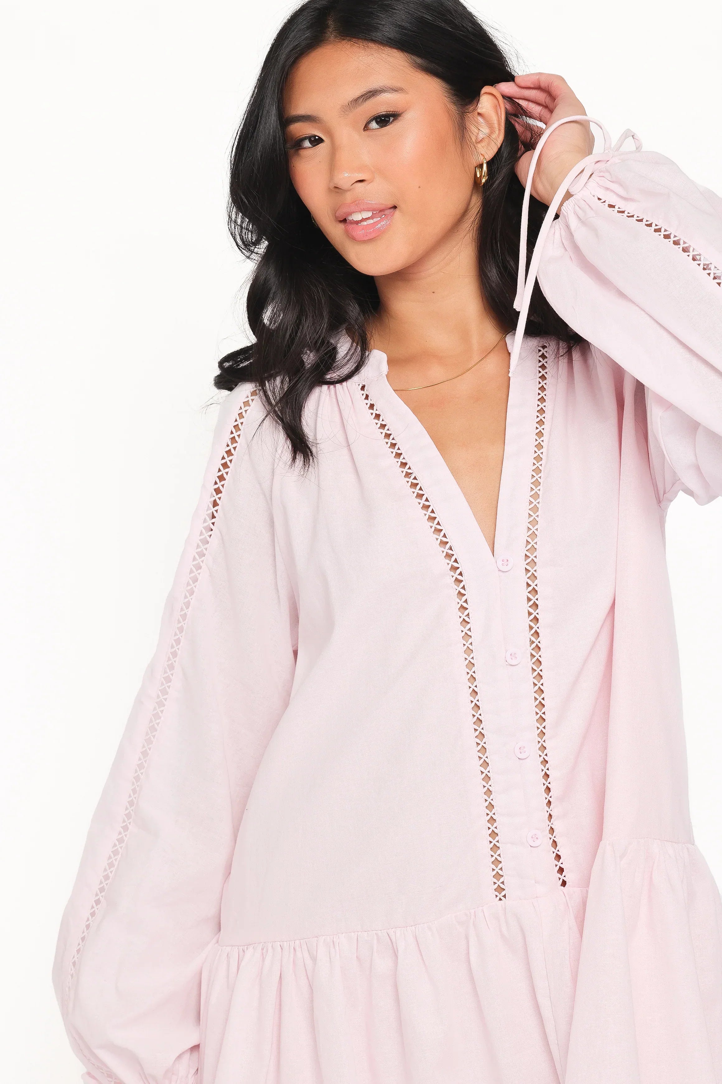 Mini-robe Hart à manches longues - Rose