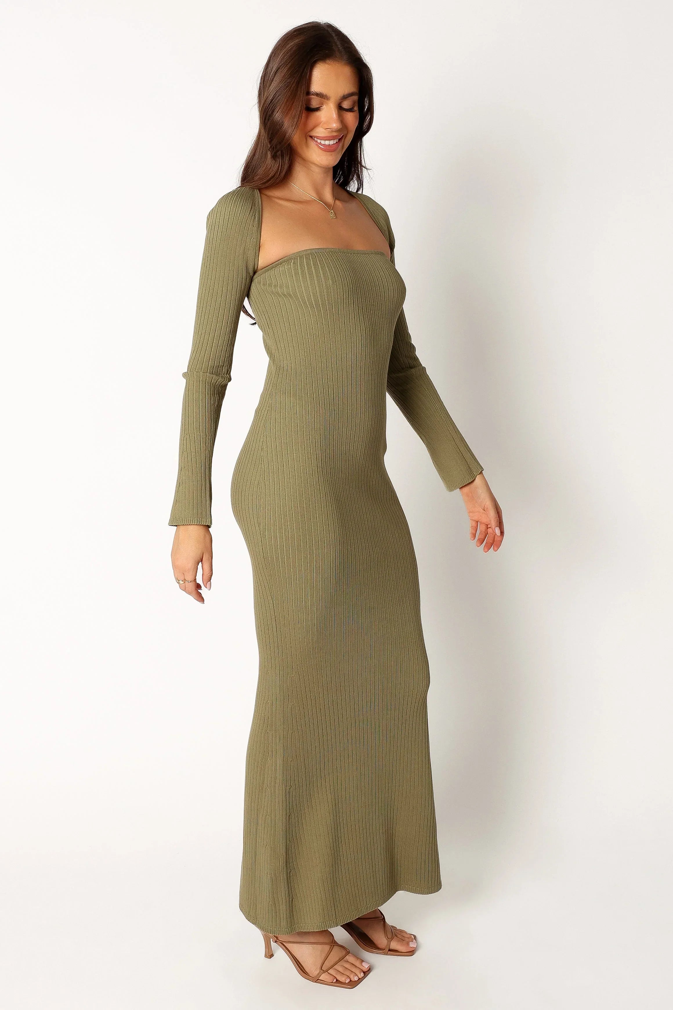 Robe longue Vita - Kaki