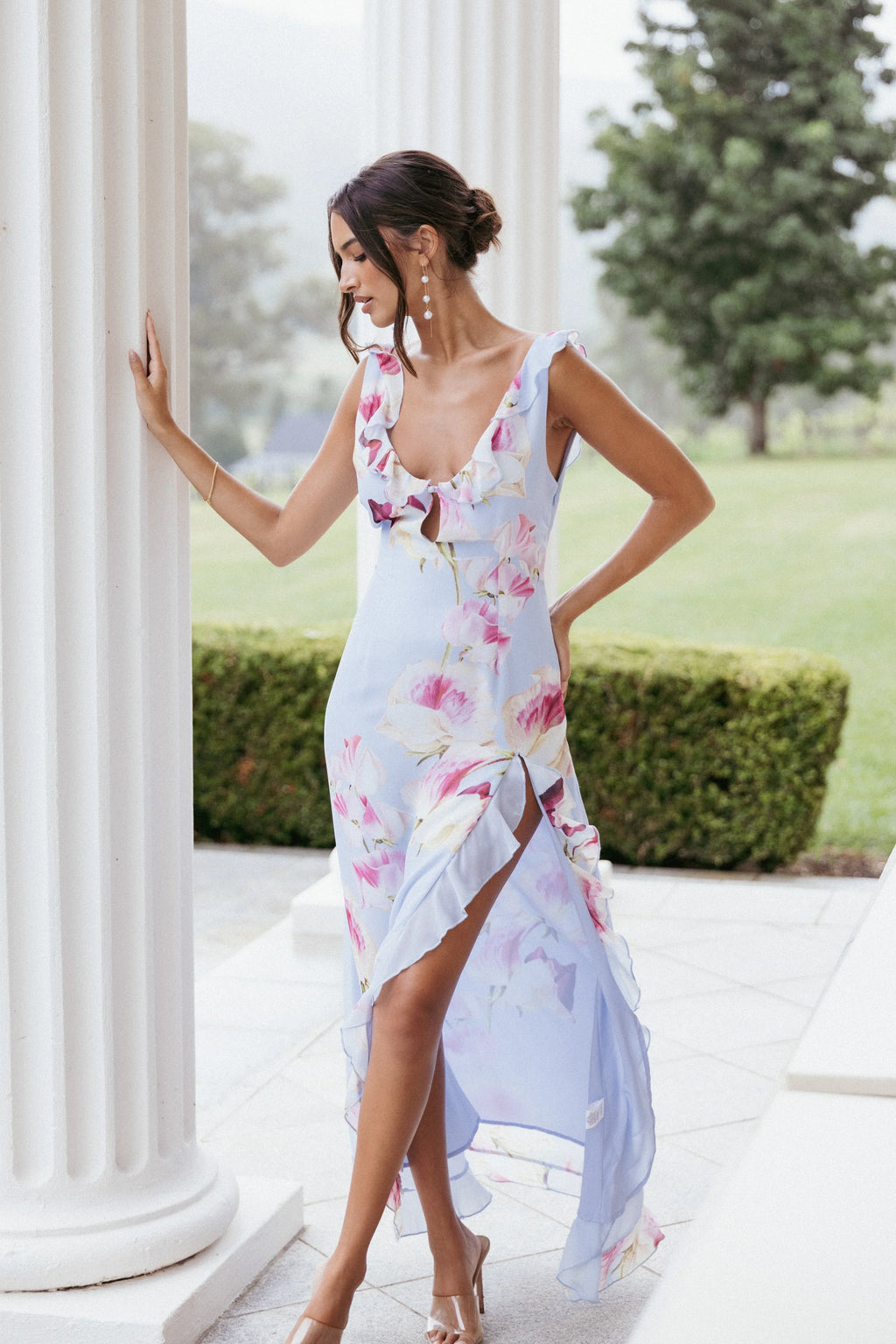 Robe longue Inayah – Imprimé Cadence