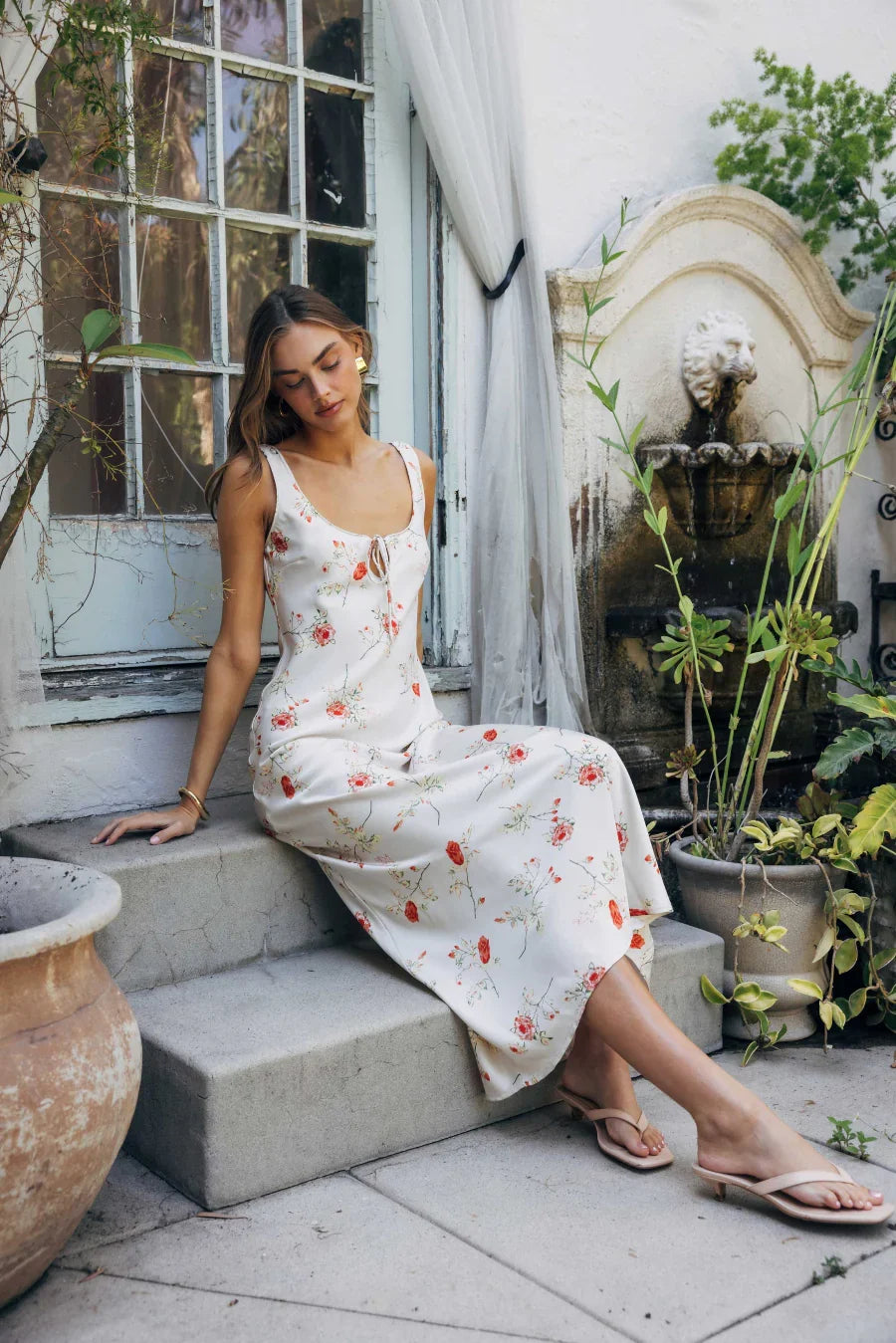 Malika Floral Maxi Dress