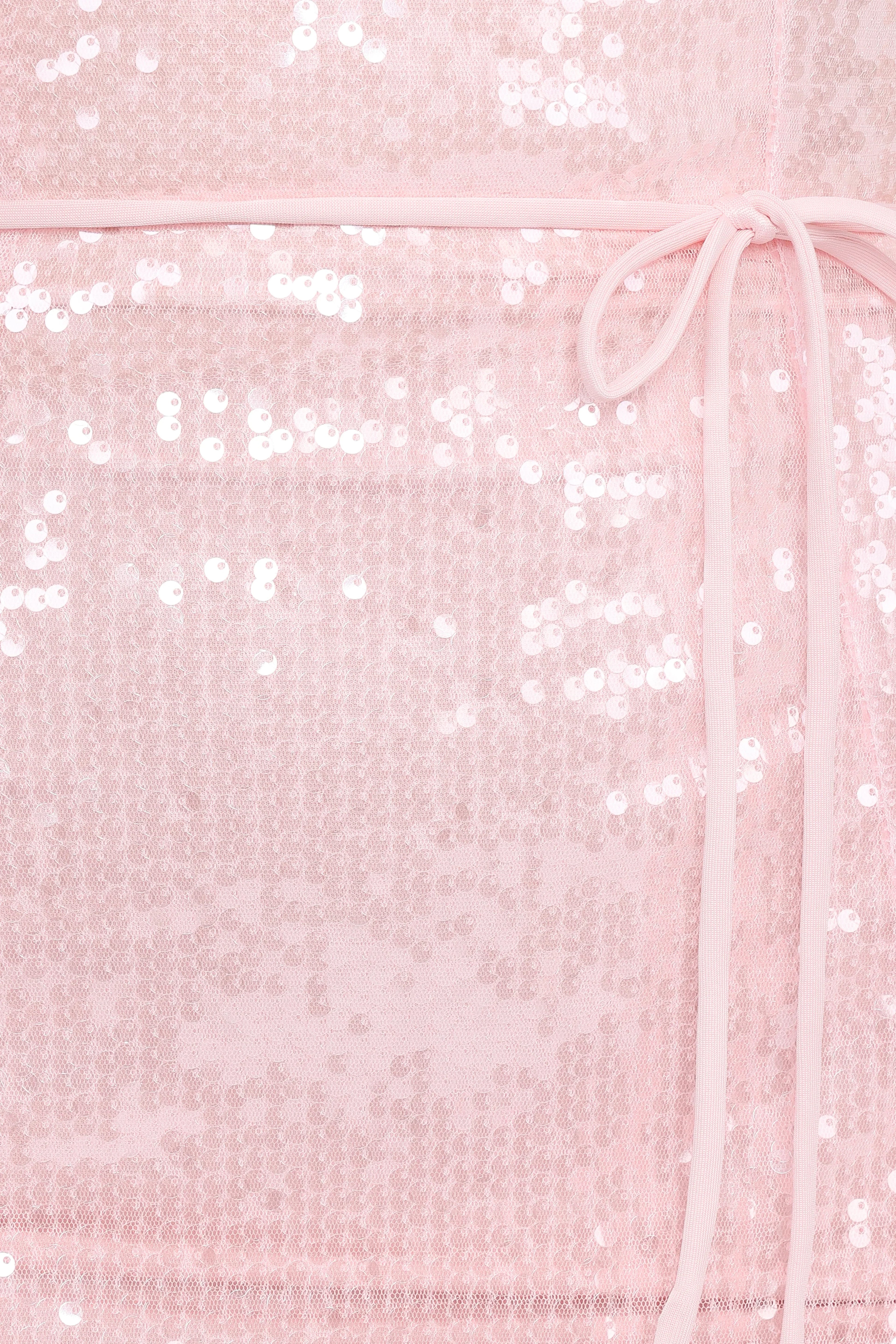 Liliane Maxi Dress - Pink Sequin