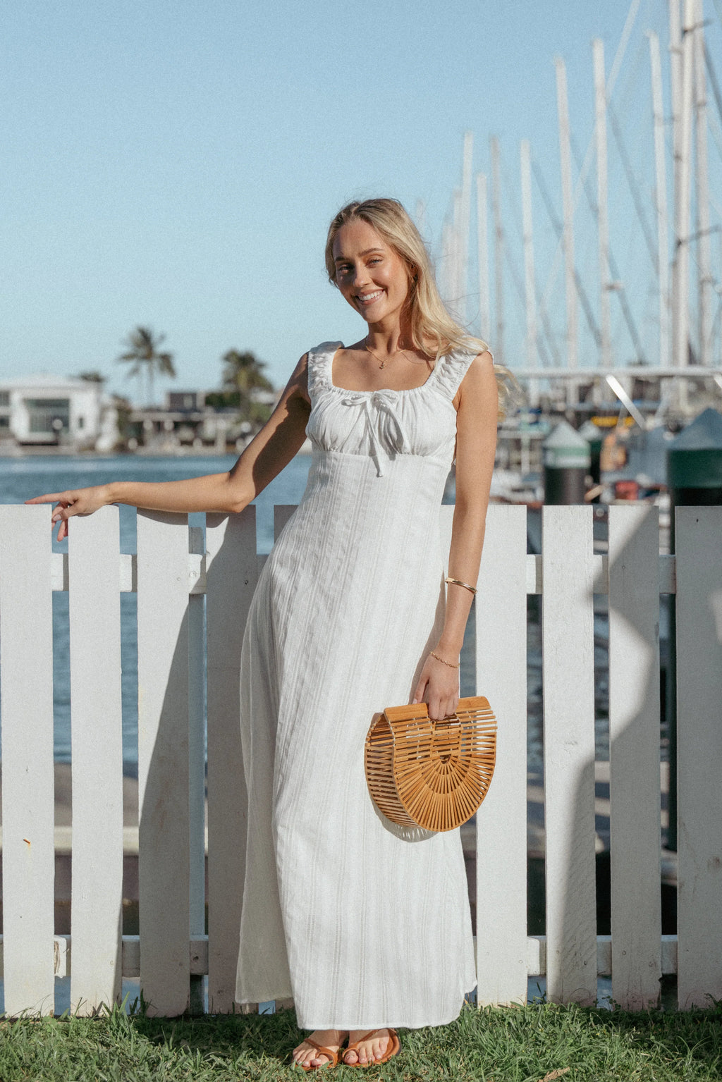 Robe longue Jessalyn - Blanc