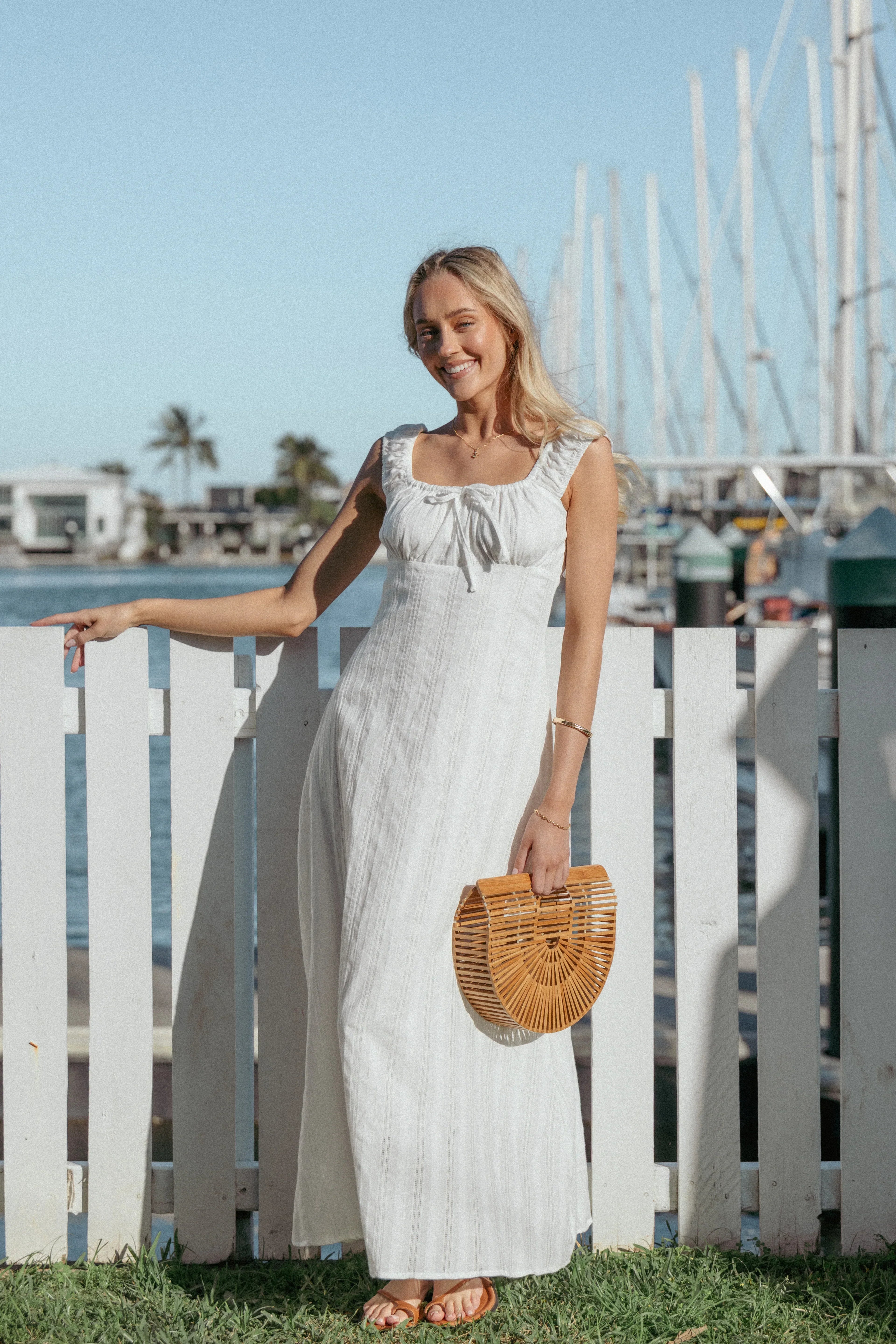 Robe longue Jessalyn - Blanc
