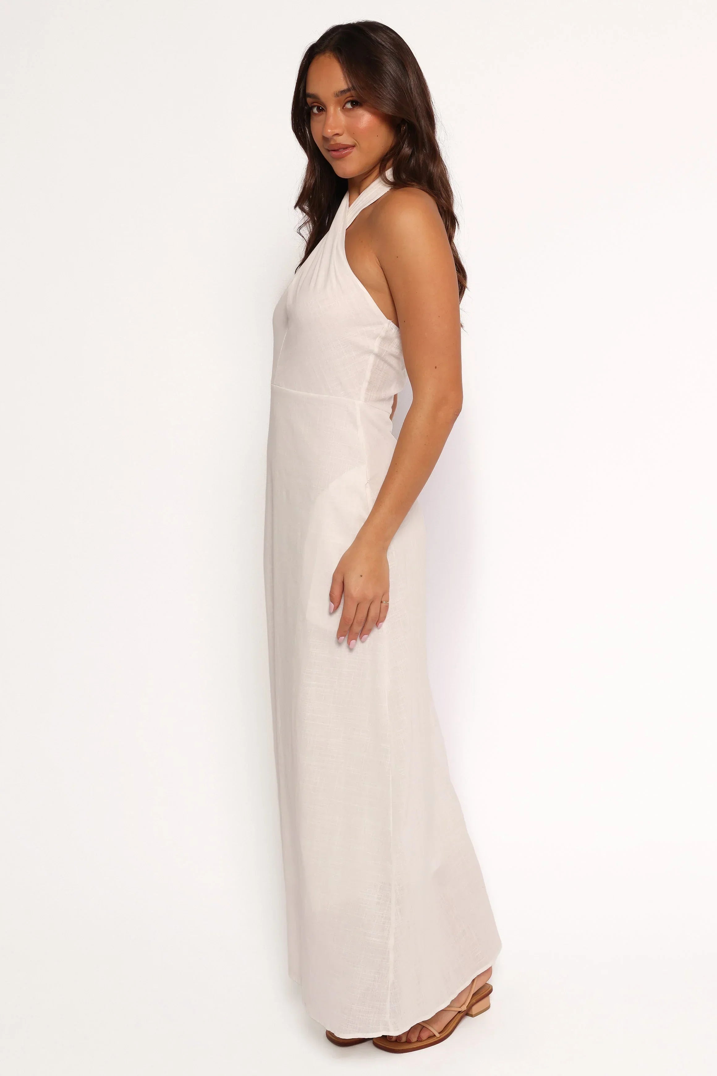 Robe longue Betsy dos nu – Blanc