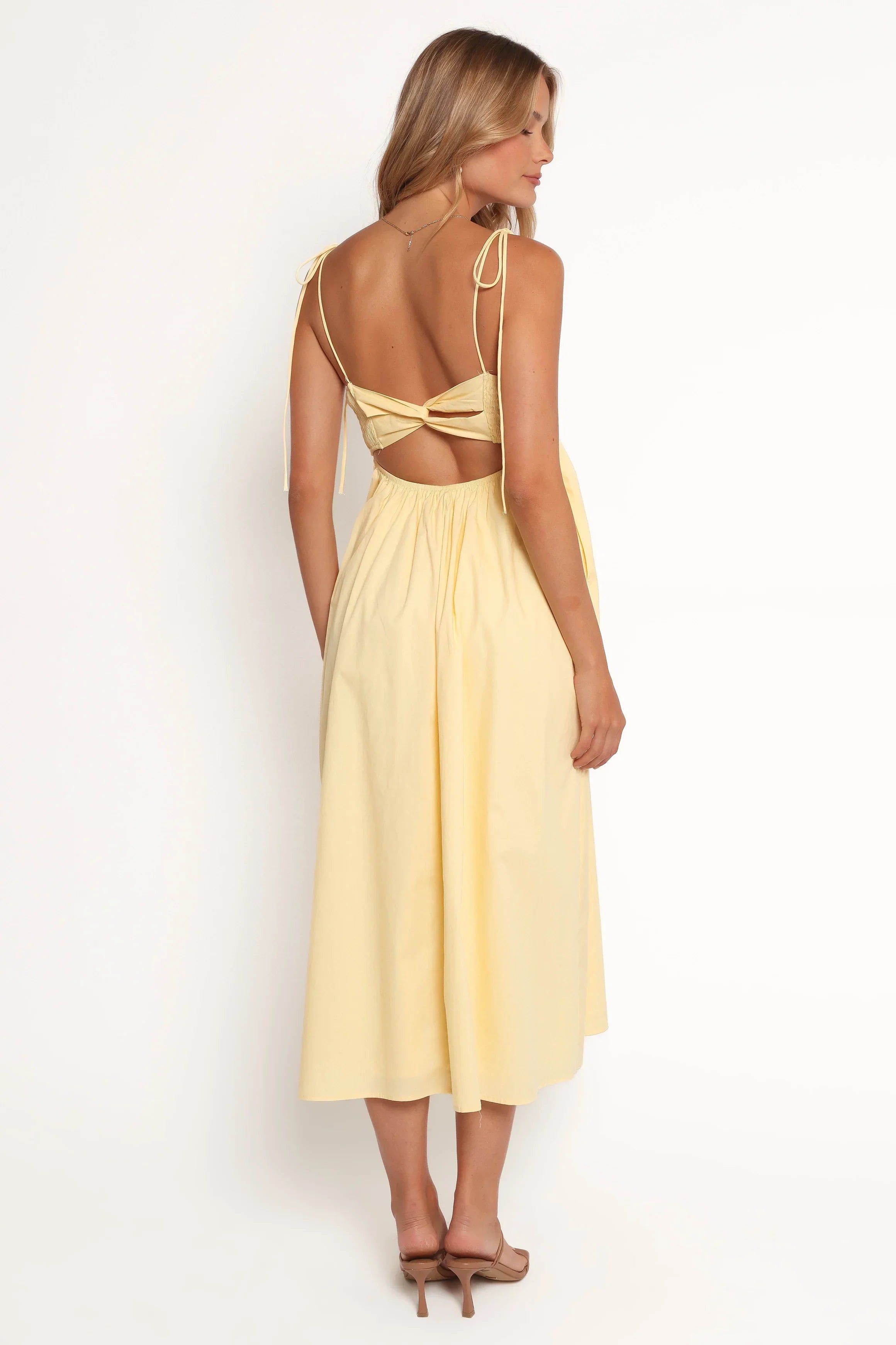 Robe longue Simona - Jaune