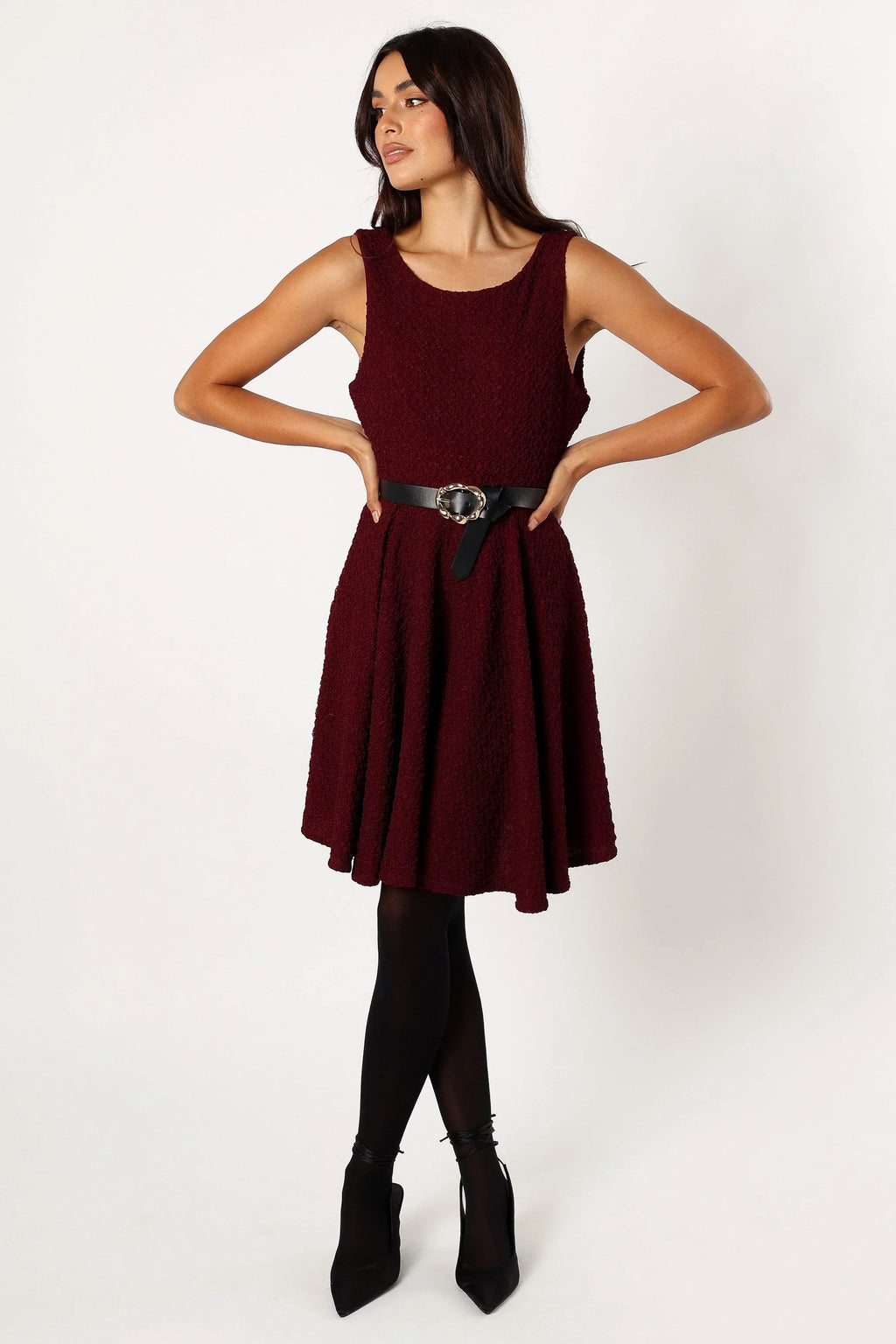 Mini-robe Margaret - Bordeaux
