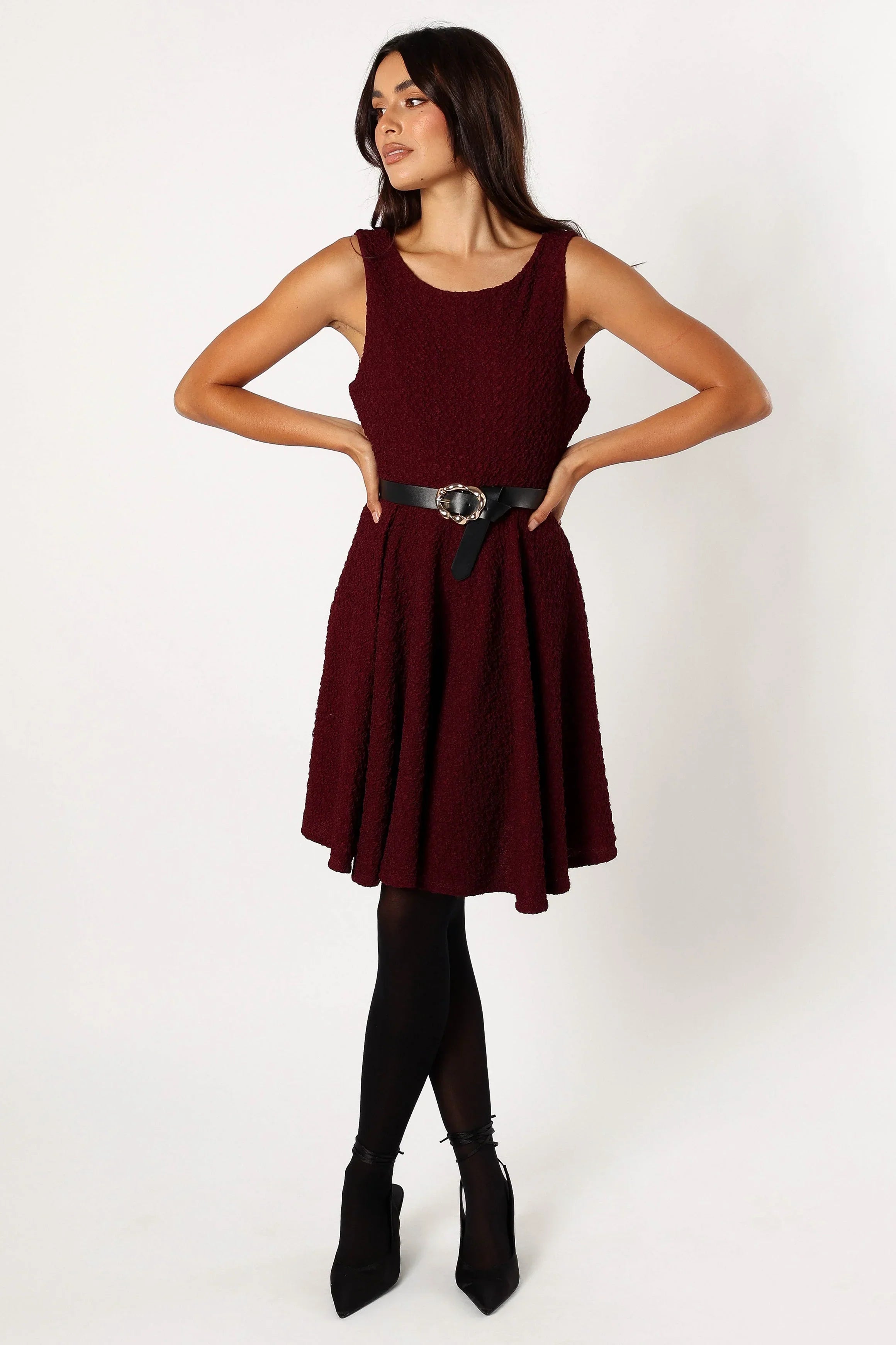 Mini-robe Margaret - Bordeaux