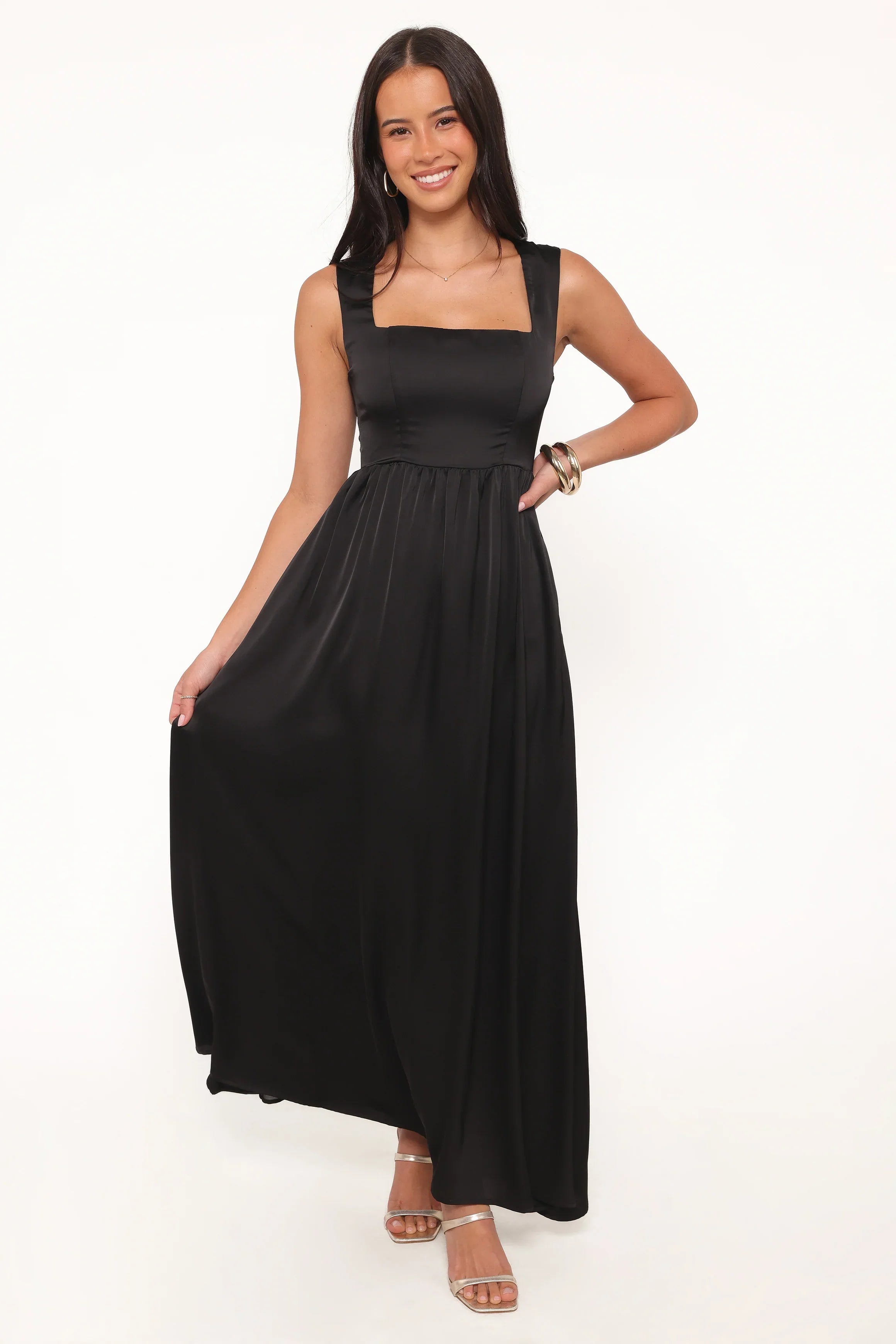 Robe longue Elania - Noire
