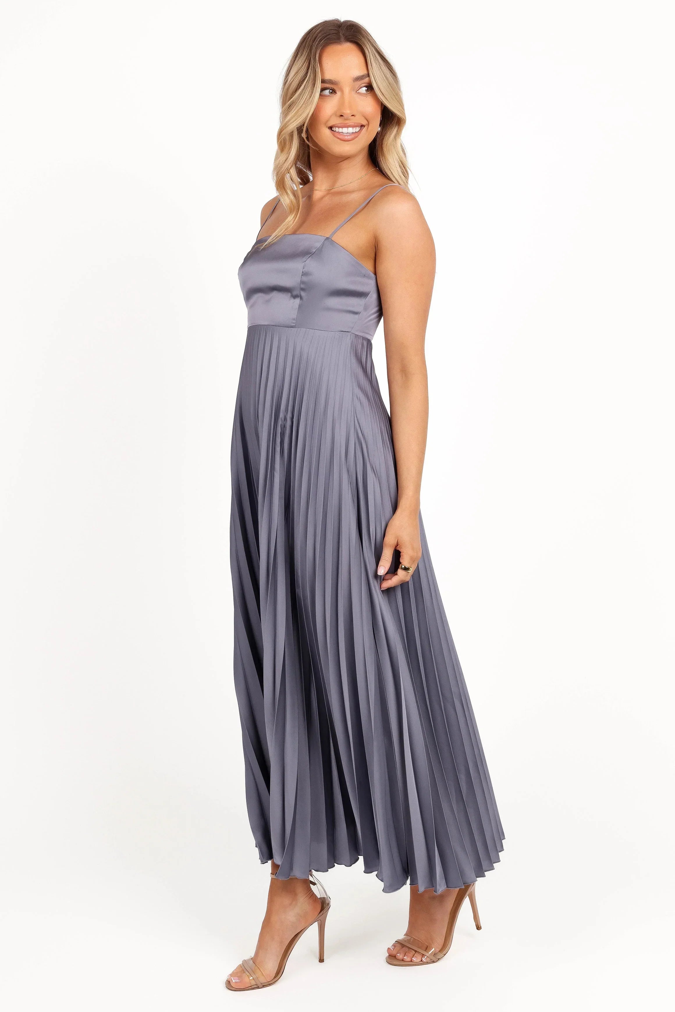 Robe longue Keegan - Gris acier