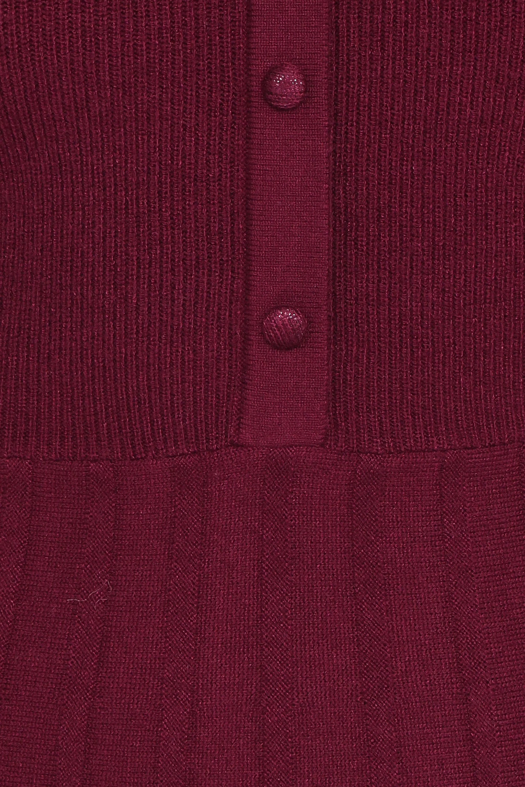 Robe courte Darlina à manches longues - Bordeaux