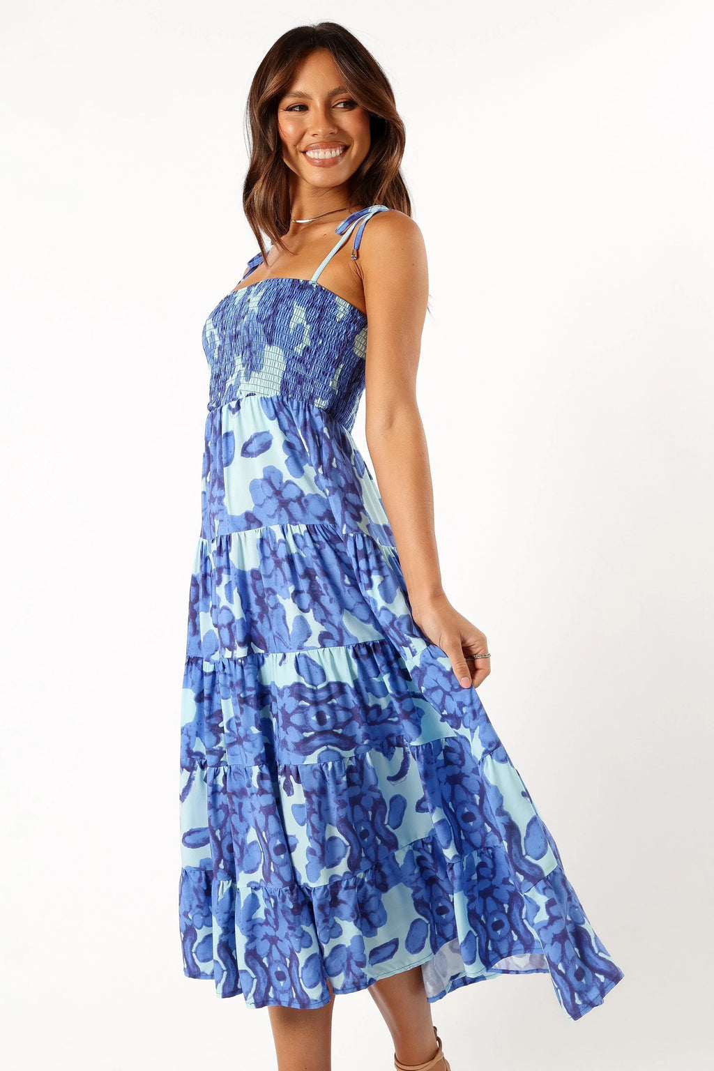 Robe Midi Amarie - Bleue