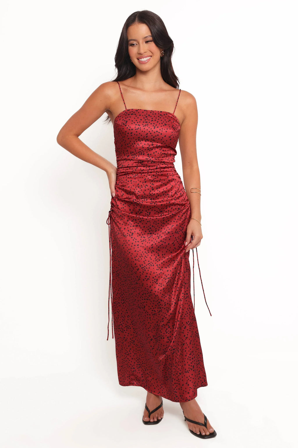 Robe midi Enid - Rouge