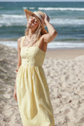 Robe longue Caty - Jaune