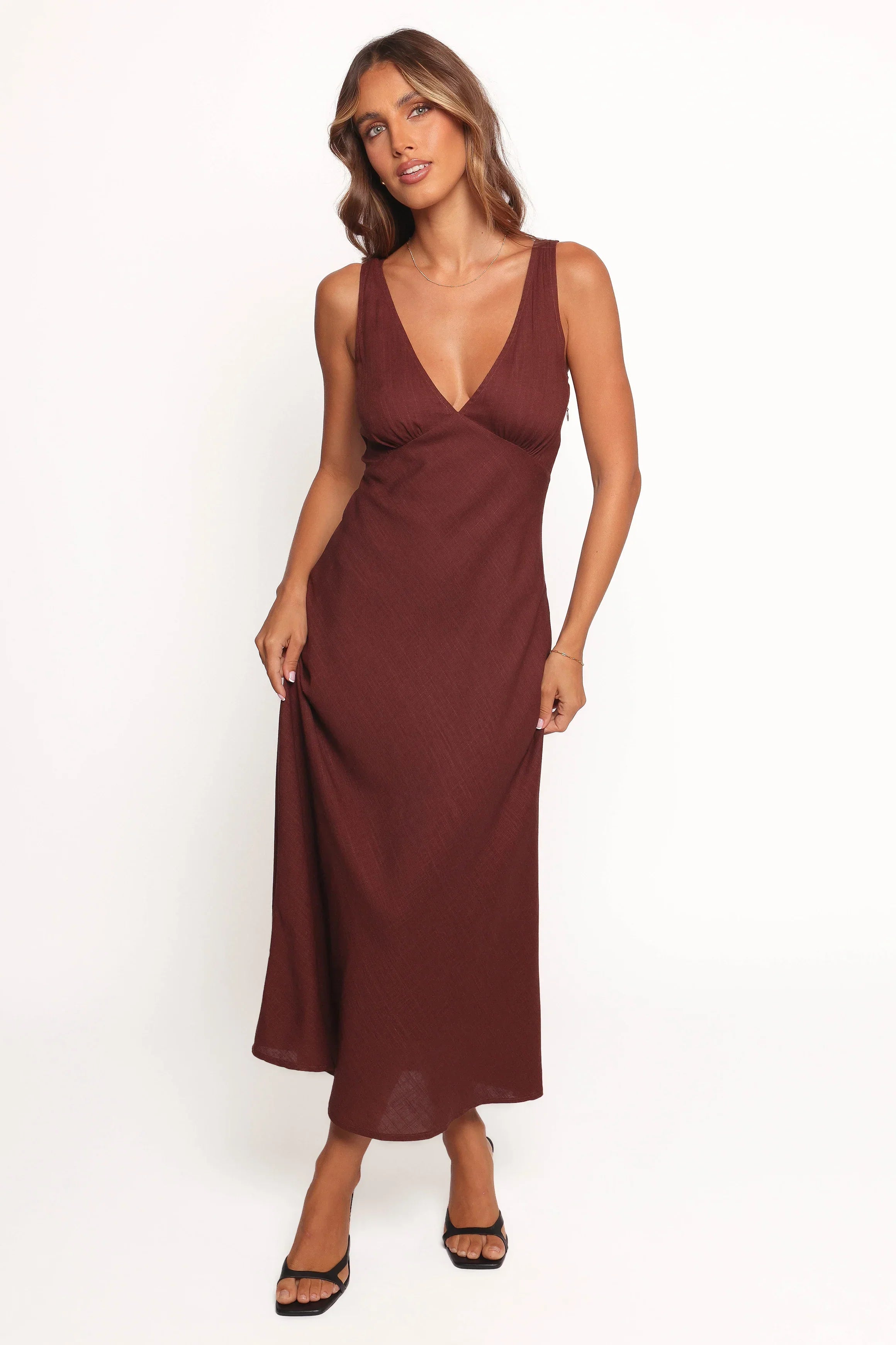 Robe midi Shyla - Marron