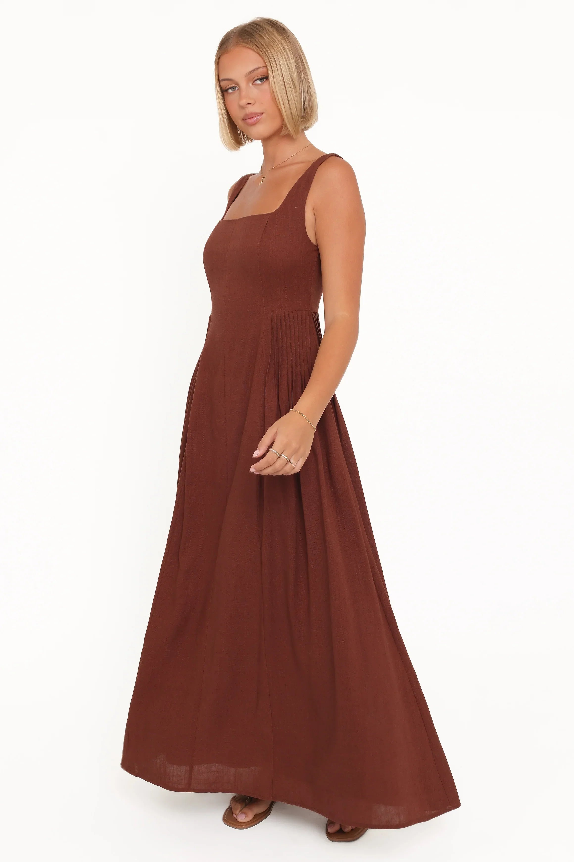 Robe longue Wilston - Marron