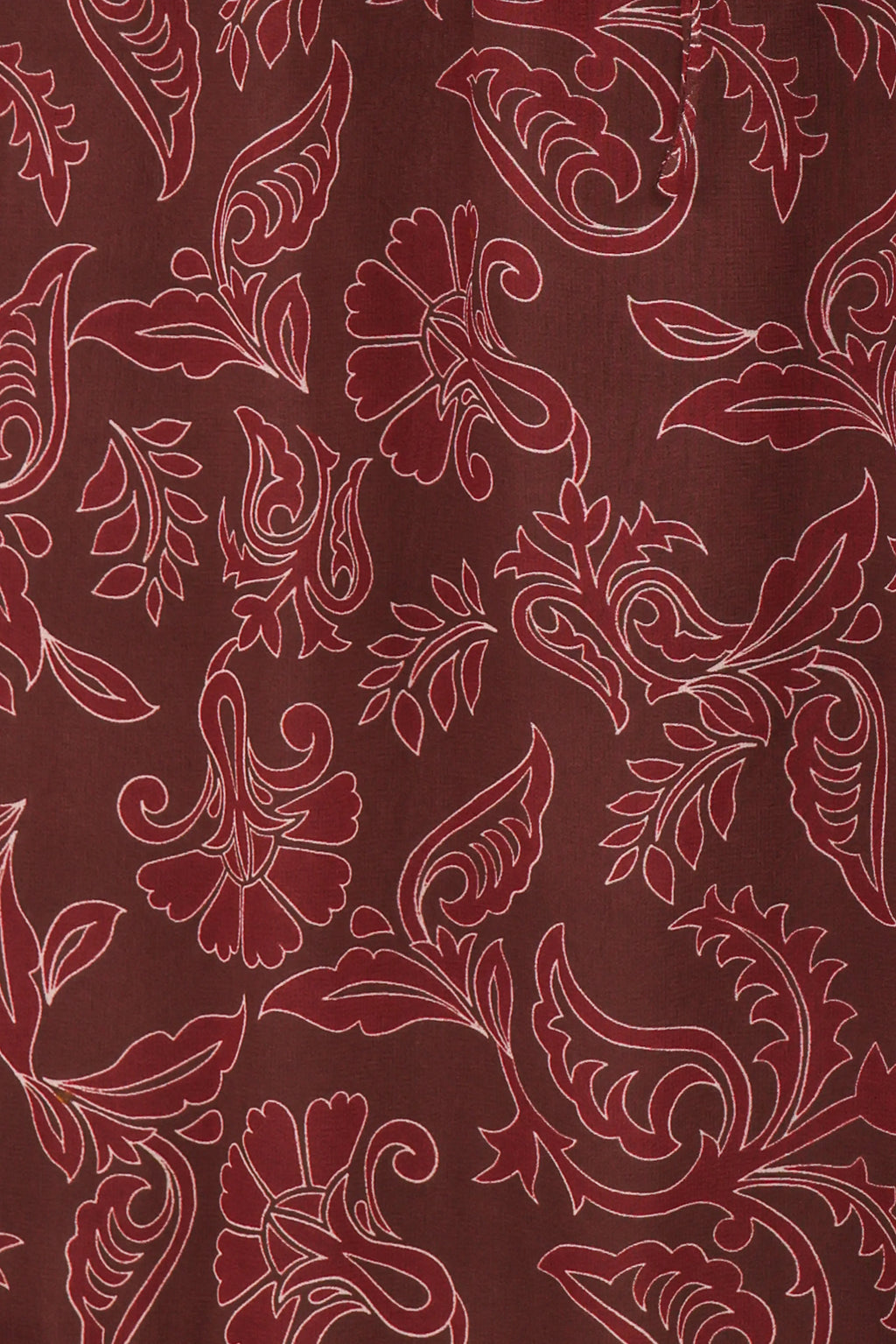 Robe longue Keziah à manches longues – Paisley bordeaux