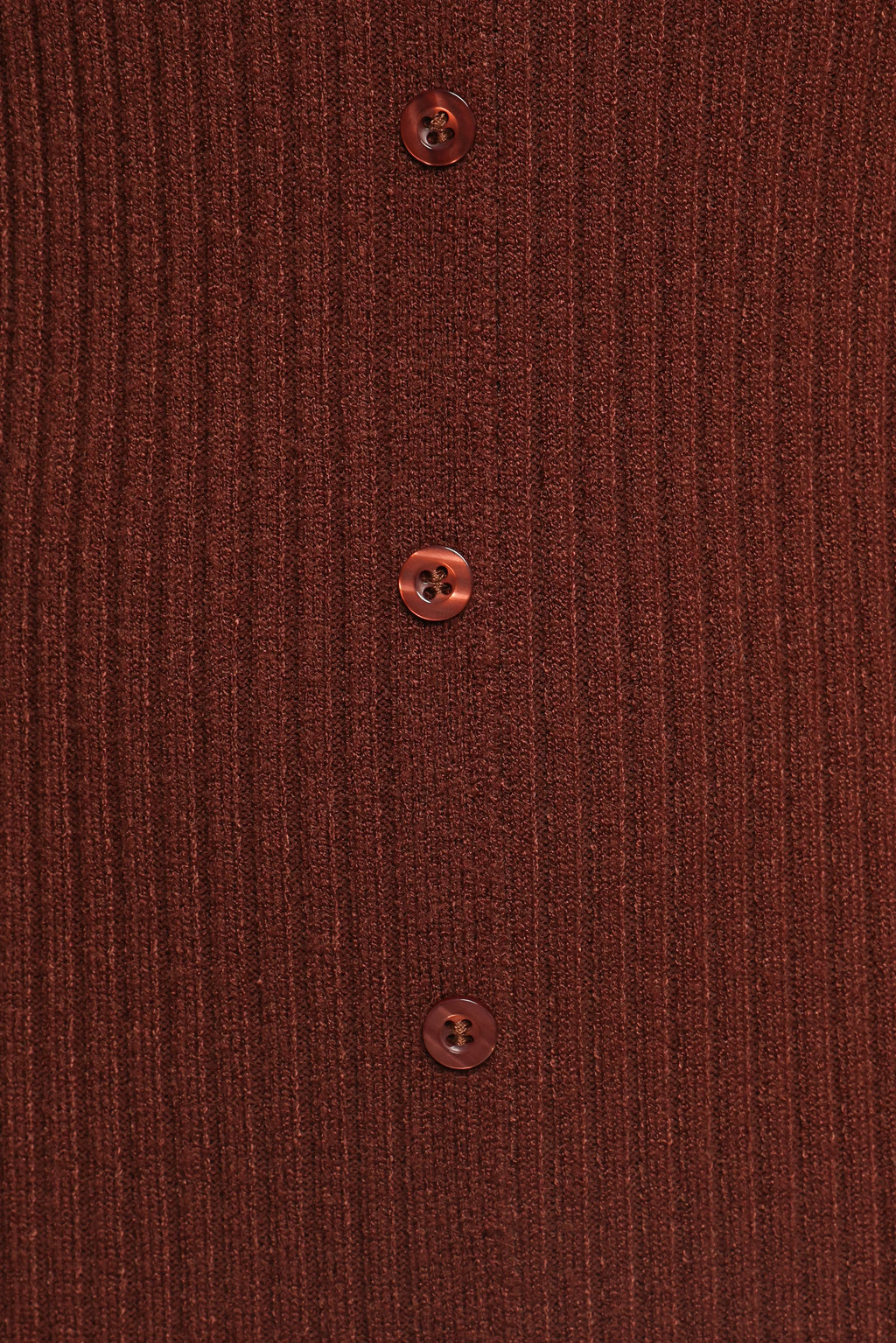 Robe longue en maille Marshall boutonnée - Chocolat