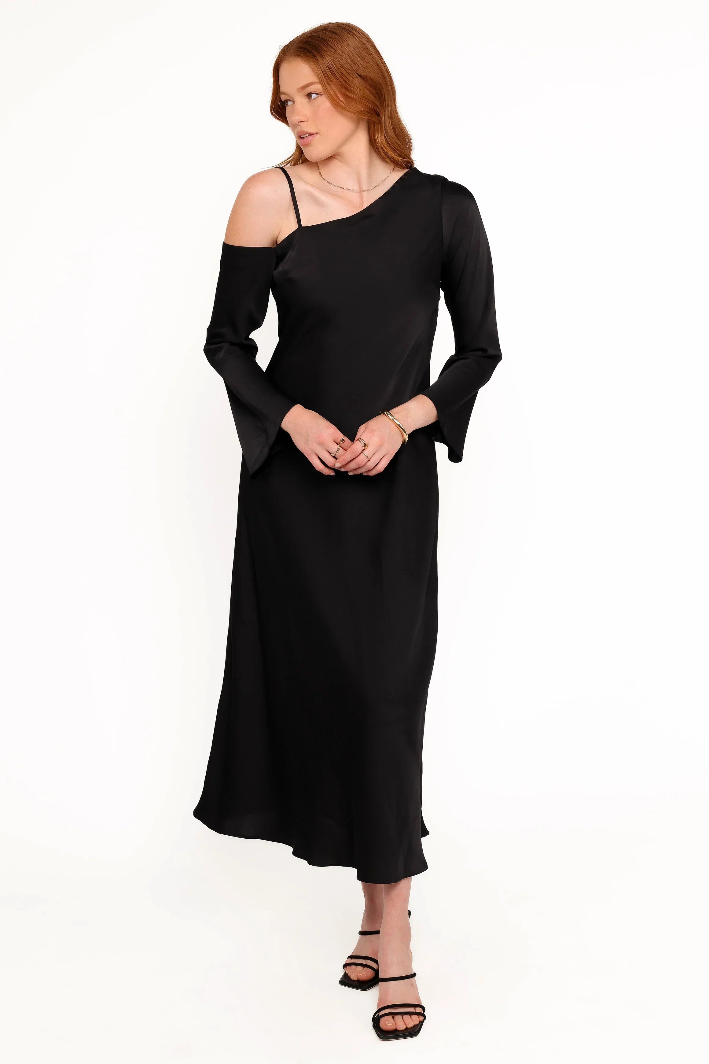 Robe longue Lindra - Noir