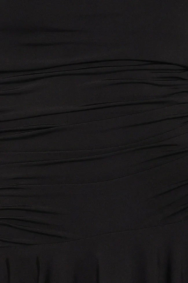 Messina Off Shoulder Mini Dress - Black