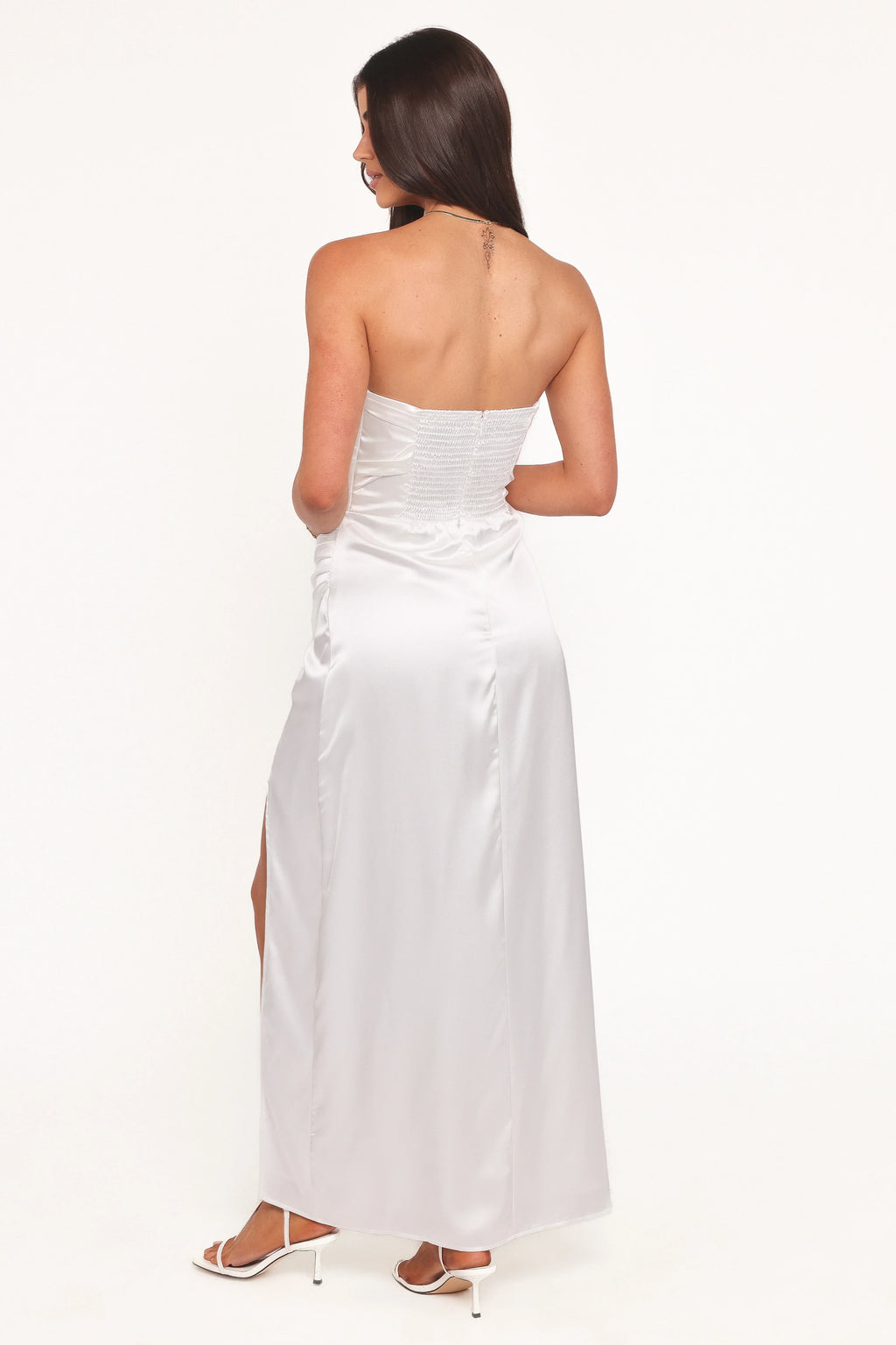 Robe longue bustier Kara - Blanc