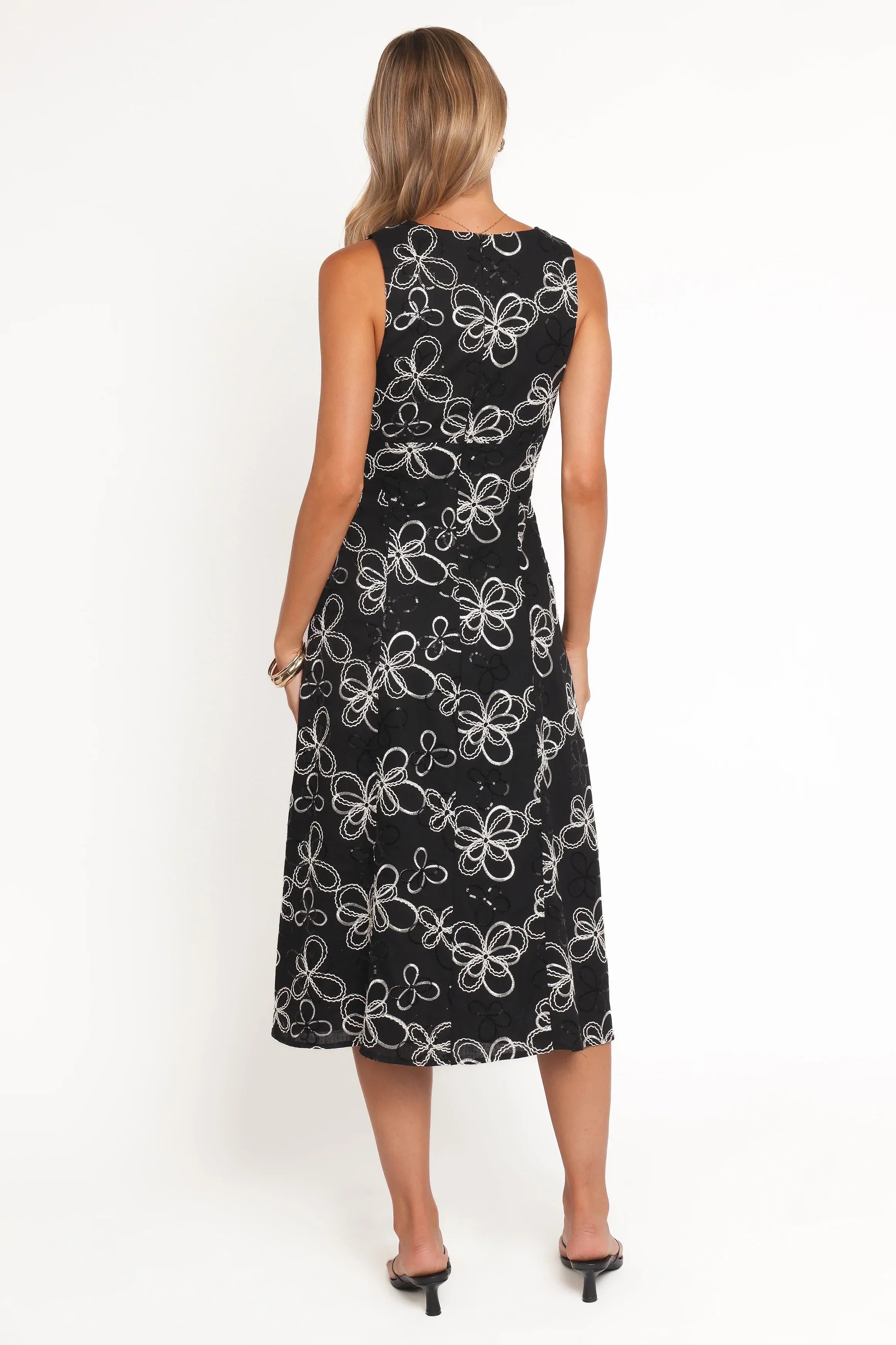Robe Loven Midi - Noir/Blanc